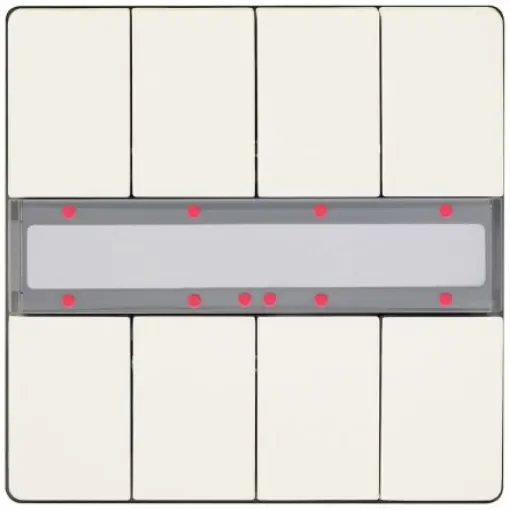 Siemens White Push Button Light Switch, 8 Way, GAMMA - 5WG1287-2DB13 product image