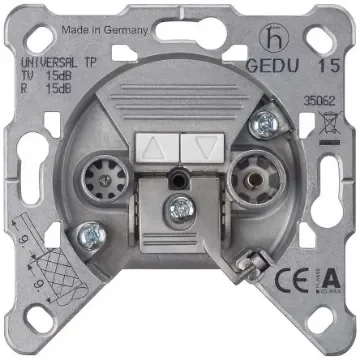 TV/FM Coaxial Female Socket, Wall Mount - 5TG2484 product image