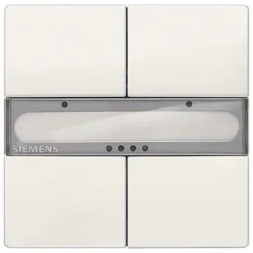 Siemens White Push Button Light Switch, 4 Way, GAMMA - 5WG1286-2DB12 product image