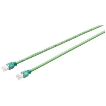 Siemens6XV1850, 6m Cat5, Green RJ45 to Male RJ45 Male, Terminated PVC Sheath - 6XV1850-2GH60 product image