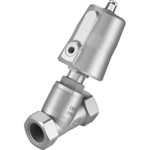Festo Angle Seat type Pneumatic Actuated Valve, G 1/8in to G 1in, 10 bar - VZXF-L-M22C-M-B-G1-240-M1-V4B2T-50-10 product image