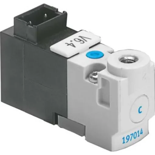 Festo 2/2 Closed, Monostable Pneumatic Solenoid/Pilot-Operated Control Valve - Electrical MHP1 Series, 197050 - MHP1-M1H-2/2G-M3-TC product image