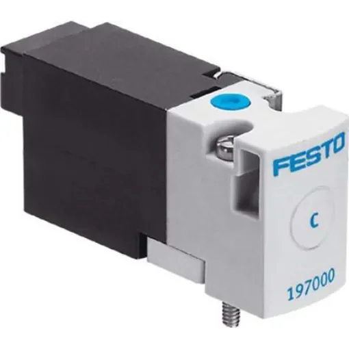 Festo 2/2 Closed, Monostable Pneumatic Solenoid/Pilot-Operated Control Valve - Electrical MHA1 Series, 197037 - MHA1-M5H-2/2G-0,9-HC product image