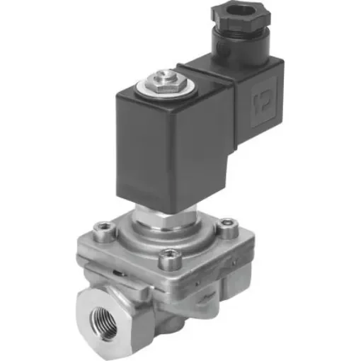Festo 2/2 Closed, Monostable Pneumatic Solenoid/Pilot-Operated Control Valve - Electrical G 1/4 VZWF Series, 1492118 - VZWF-B-L-M22C-G14-135-1P4-10-R1 product image