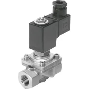 Festo 2/2 Closed, Monostable Pneumatic Solenoid/Pilot-Operated Control Valve - Electrical NPT 3/8 VZWF Series, 1492167 - VZWF-B-L-M22C-N38-135-1P4-10-R1 product image