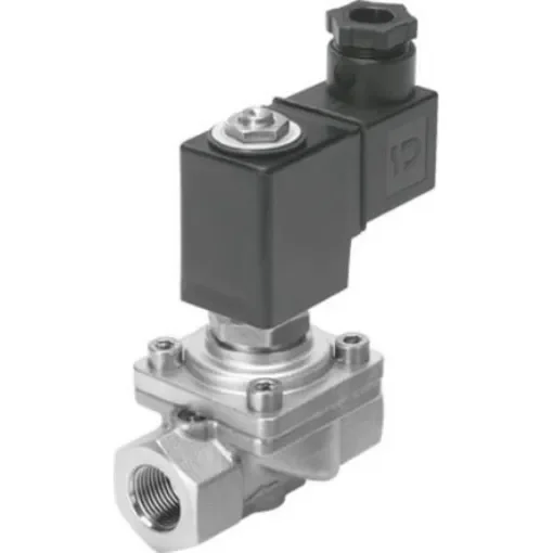 Festo 2/2 Closed, Monostable Pneumatic Solenoid/Pilot-Operated Control Valve - Electrical NPT 3/8 VZWF Series, 1492359 - VZWF-B-L-M22C-N38-135-3AP4-10-R1 product image