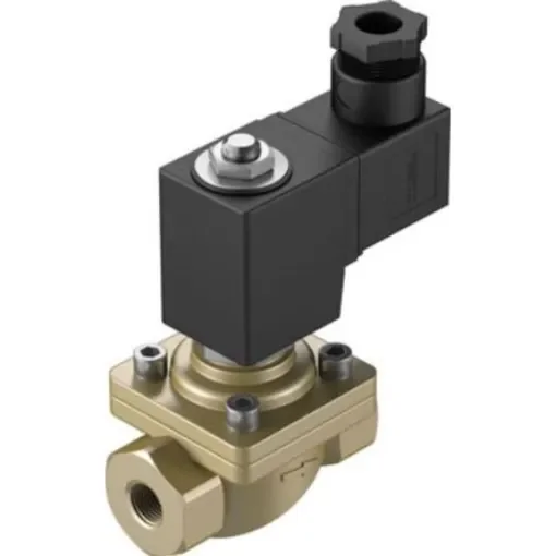 Festo 2/2 Closed, Monostable Pneumatic Solenoid/Pilot-Operated Control Valve - Electrical G 1/4 VZWF Series, 1492318 - VZWF-B-L-M22C-G14-135-E-3AP4-10 product image