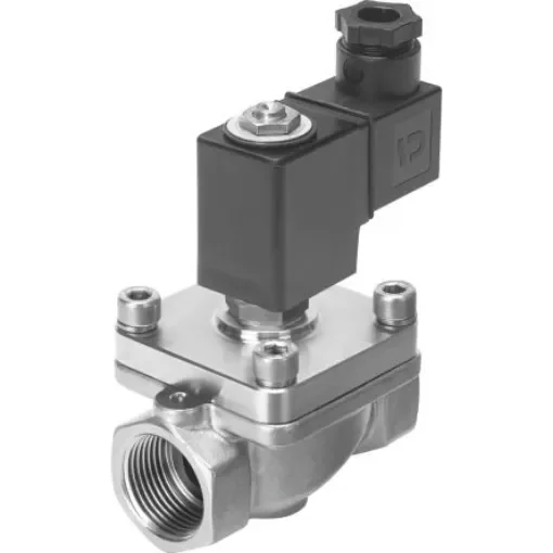 Festo 2/2 Closed, Monostable Pneumatic Solenoid/Pilot-Operated Control Valve - Electrical G 1 VZWF Series, 1492154 - VZWF-B-L-M22C-G1-275-V-1P4-6-R1 product image