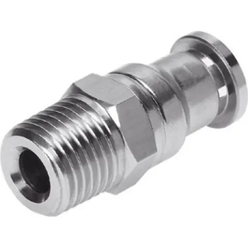 Festo Straight Threaded Adaptor, R 1/8 Male to Push In 6 mm, Threaded-to-Tube Connection Style, 162862 - CRQS-1/8-6 product image