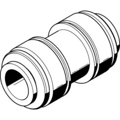 Festo CQ Series Straight Tube-to-Tube Adaptor, Push In 28 mm to Push In 28 mm, Tube-to-Tube Connection Style, 194586 - CQ-28 product image