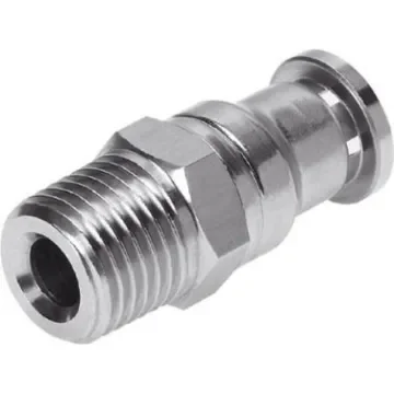 Festo CRQS Series Straight Threaded Adaptor, R 1/2 Male to Push In 12 mm, Threaded-to-Tube Connection Style, 162868 - CRQS-1/2-12 product image