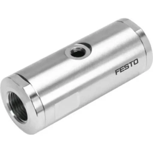Festo VZQA-C-M22U-25-GG-V4V4S1-4 Series Threaded Pinch Valve, G 1/8 Female Inlet Port x G 1/8 Female Outlet Port, product image