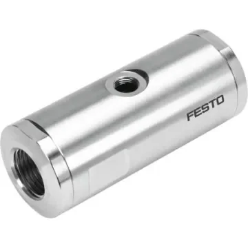 Festo VZQA Series Threaded Pinch Valve, G 1/4 Inlet Port, 6mm Tube Inlet Port x G 1/4 Outlet Port, 2931683 - VZQA-C-M22U-6-GG-V4V4S1-4 product image