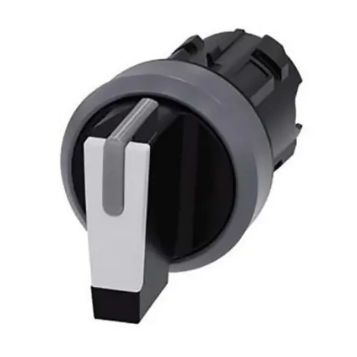 Siemens SIRIUS ACT 3SU10 Series 3 Position Selector Switch Head, 22mm Cutout - 3SU1002-2FM60-0AA0 product image