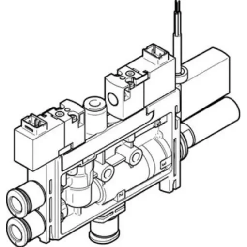 Festo Vacuum Pump, 0.7mm nozzle , 4.5bar 17L/min, OVEL series - OVEL-7-H-15-PQ-VQ4-UA-C-A-B2PNLK-H3 product image