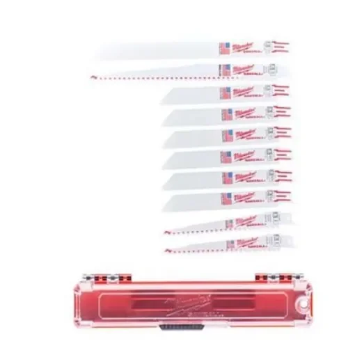 Milwaukee 150 mm, 230 mm Cutting Length Reciprocating Saw Blade, Pack of 10 - 49222211 product image