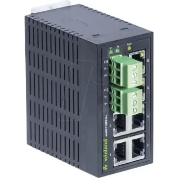 Wieland IP WIENET UMS 6-L, Unmanaged 6 Port Network Switch - 83.040.0000.1 product image