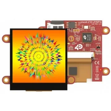 4D Systems pixxiLCD-25P4-CTP TFT LCD Colour Display / Touch Screen, 2.5in, 240 x 240pixels product image