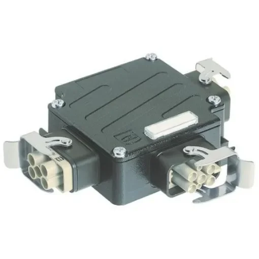 HARTING Energy Distributors, 6 Way, 40A, Han Power T, Bulkhead, 600 V - 09120084720 product image