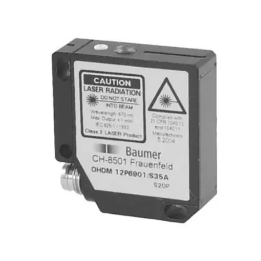 Baumer Background Suppression Photoelectric Sensor, Block Sensor, 120 mm Detection Range - OHDM 12P6901/S35A product image