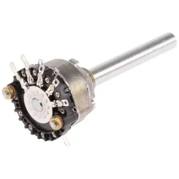 Lorlin, 4 Position 3PST Rotary Switch, 1 A @ 12 V, Solder - RA01C04BSSMS0X product image