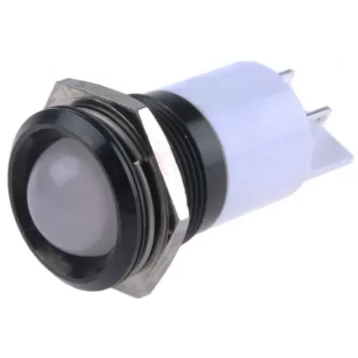 RS PRO Green, Red, Yellow Panel Mount Indicator, 24V dc, 22mm Mounting Hole Size, Solder Tab Termination - 204912 product image