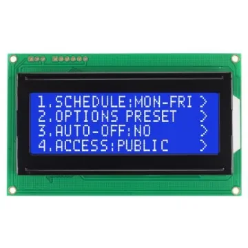 NEWHAVEN DISPLAY INTERNATIONAL NHD-0420D3Z-NSW-BBW-V3 Alphanumeric LCD Alphanumeric Display, White on Blue, 4 Rows by product image