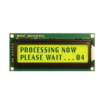 NEWHAVEN DISPLAY INTERNATIONAL NHD-0216K3Z-FL-GBW-V3 Alphanumeric LCD Alphanumeric Display, Yellow-Green on Grey, 2 product image