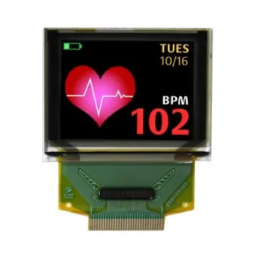 NEWHAVEN DISPLAY INTERNATIONAL 1.27in Blue, Green, Red Passive matrix OLED Display 128 x 96pixels PCB Mount Parallel, - NHD-1.27-12896G product image