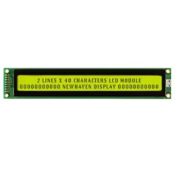 NEWHAVEN DISPLAY INTERNATIONAL NHD-0240AZ-FL-YBW Alphanumeric LCD Alphanumeric Display, Yellow-Green on Yellow/Green, 2 product image
