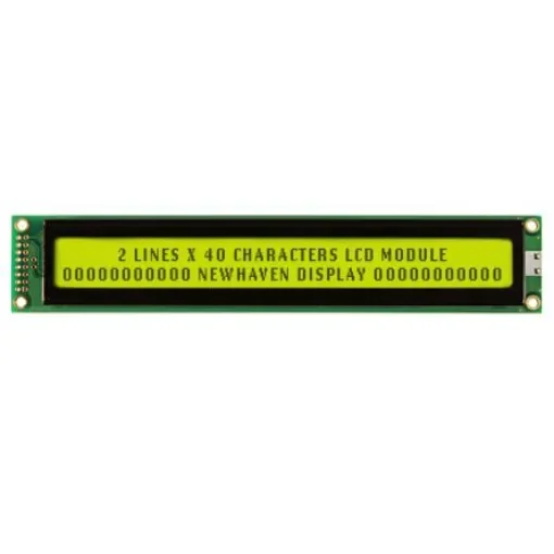 NEWHAVEN DISPLAY INTERNATIONAL NHD-0240AZ-FL-YBW Alphanumeric LCD Alphanumeric Display, Yellow-Green on Yellow/Green, 2 product image