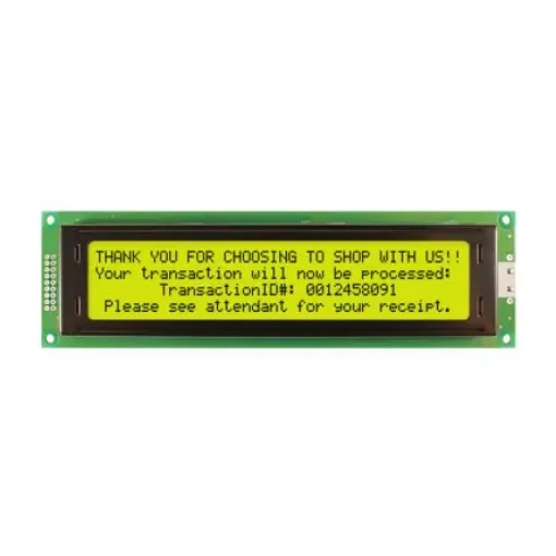 NEWHAVEN DISPLAY INTERNATIONAL NHD-0440AZ-FL-YBW Alphanumeric LCD Alphanumeric Display, Yellow-Green on Yellow/Green, 4 product image