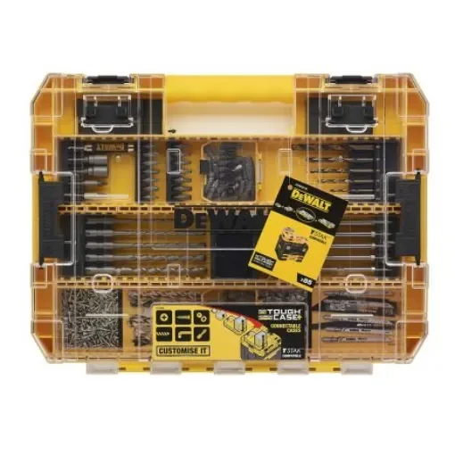 DeWALT 85-Piece Twist Drill Bit Set for Multi-Material, 32mm Max, 2mm Min, High Speed Steel Bits - DT70762-QZ product image