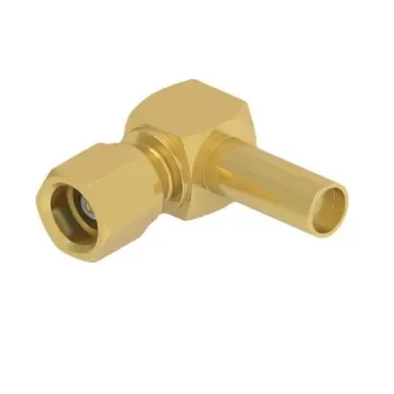 TE Connectivity 2477172 Series Plug Cable Mount SMC Connector, Solder Termination, Right Angled Body - 2477172-1 product image