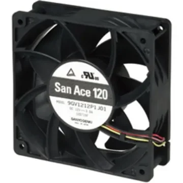 Sanyo Denki Axial Fan, 48 V dc, DC Operation, 224cfm, 36W, 750mA Max, 120 x 120 x 38mm - 9GV1248P1J18 product image