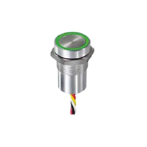 APEM Capacitive Switch Latching,Illuminated, Green, Red, NPN, IP68, IP69K - CPB1210000KGSC product image