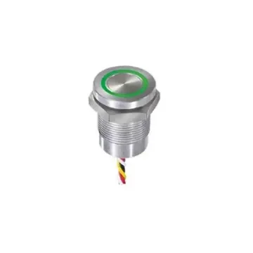 APEM Capacitive Switch Latching,Illuminated, Green, Red, NPN, IP68, IP69K - CPB2210000NGSC product image