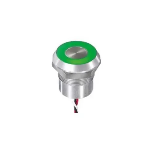 APEM Capacitive Switch Latching,Illuminated, Green, Red, NPN, IP68, IP69K - CPB3210000DGSC product image