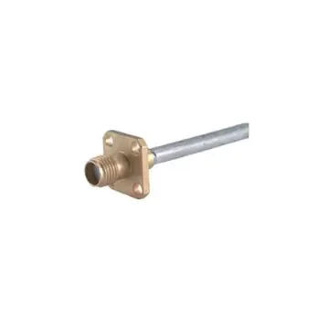 Huber+Suhner 25_SMA-50-3-15/111_NE Series, Jack Flange Mount SMA Connector, 50O, Solder Termination, Straight Body product image