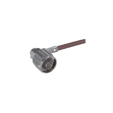 Huber+Suhner 16_N-50-3-27/133_NE Series, Plug Cable Mount N Connector, 50O, Crimp Termination, Right Angle Body product image
