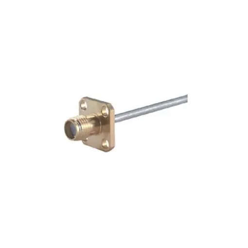 Huber+Suhner 25_SMA-50-2-15/111_NE Series, Jack Flange Mount SMA Connector, 50O, Solder Termination, Straight Body product image