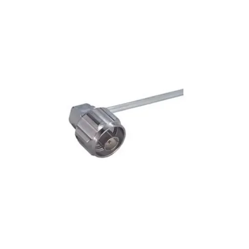 Huber+Suhner 16_N-50-3-15/133_NE Series, Plug Cable Mount N Connector, 50O, Solder Termination, Right Angle Body product image