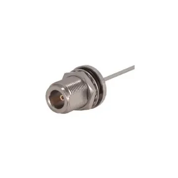 Huber+Suhner 24_N-50-2-14/133_NE Series, Jack Panel Mount N Connector, 50O, Solder Termination, Straight Body product image