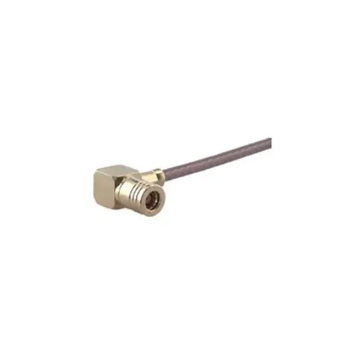 Huber+Suhner 16_SMB-50-2-51/111_NE Series, Plug Cable Mount SMB Connector, 50O, Crimp Termination, Right Angle Body product image