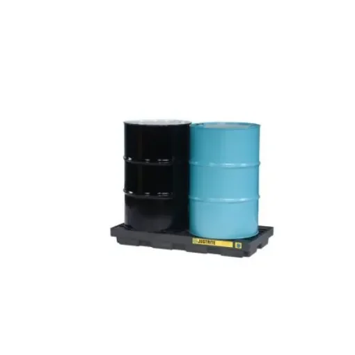 Justrite Polyethylene Drum Pallet for Spill Control, 1435g Capacity - JEN28655BL product image