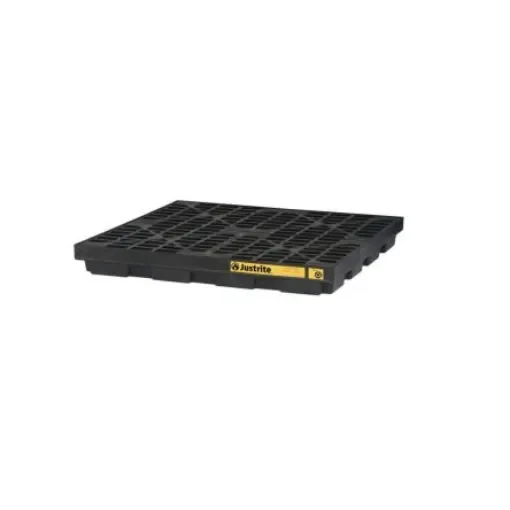 Justrite Polyethylene Drum Pallet for Spill Control, 49g Capacity - JEN28657BL product image