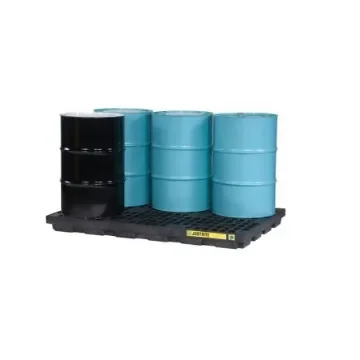 Justrite Polyethylene Drum Pallet for Spill Control, 73g Capacity - JEN28659BL product image