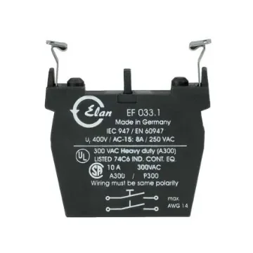 Schmersal EF033.1 Series Contact Block, 230V ac, 2NO - 101006544 product image