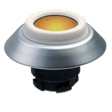 Schmersal NDLGB Series Yellow Illuminated Momentary Push Button, 22.3mm Cutout, IP67, IP69K - 101163545 product image