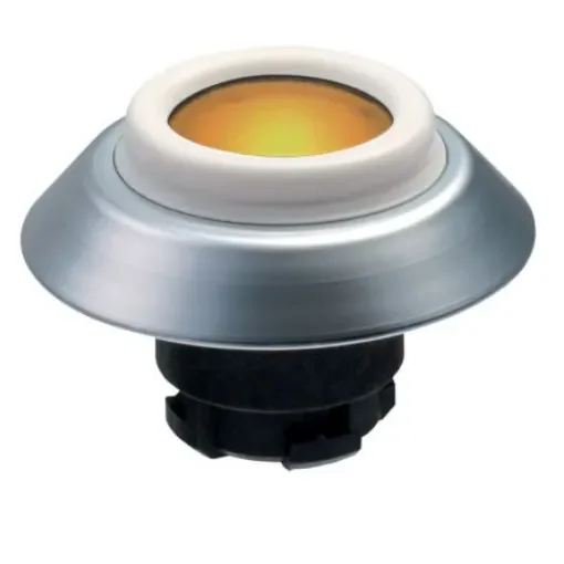 Schmersal NDLGB Series Yellow Illuminated Momentary Push Button, 22.3mm Cutout, IP67, IP69K - 101163545 product image